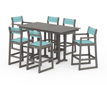 EDGE Sling 7-Piece Farmhouse Bar Set