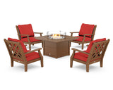 Wovendale 5-Piece Deep Seating Set with Fire Pit Table