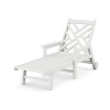 Chippendale Chaise with Arms and Wheels