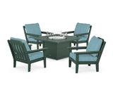 Cottage 5-Piece Deep Seating Set with Fire Pit Table