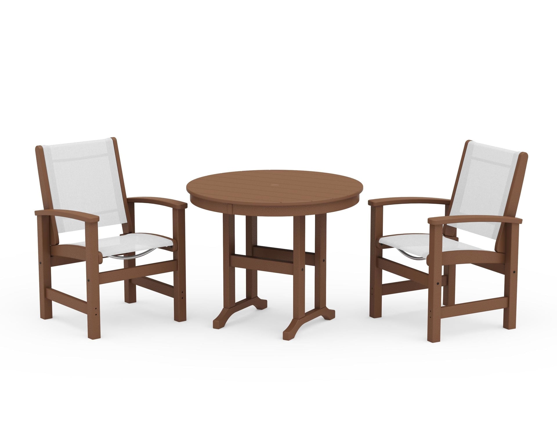 Coastal 3-Piece Round Dining Set