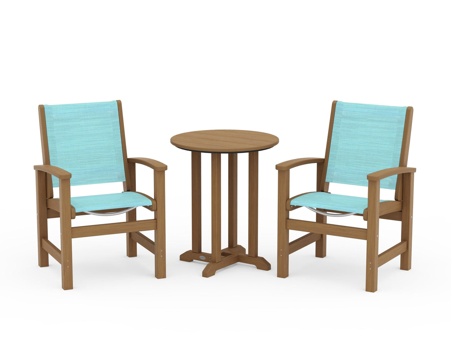 Coastal 3-Piece Round Bistro Dining Set