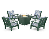 Wovendale 5-Piece Deep Seating Set with Fire Pit Table