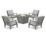 Wovendale 5-Piece Deep Seating Set with Fire Pit Table
