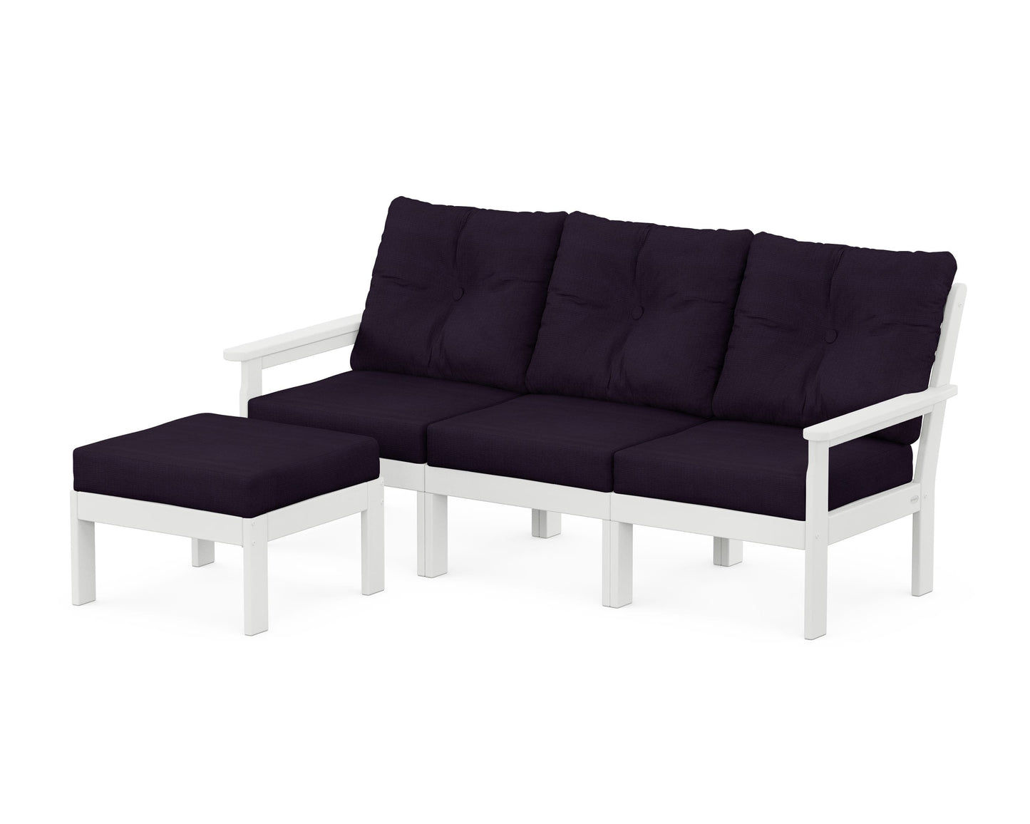 Vineyard 4-Piece Sectional with Ottoman