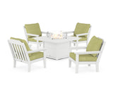 Cottage 5-Piece Deep Seating Set with Fire Pit Table