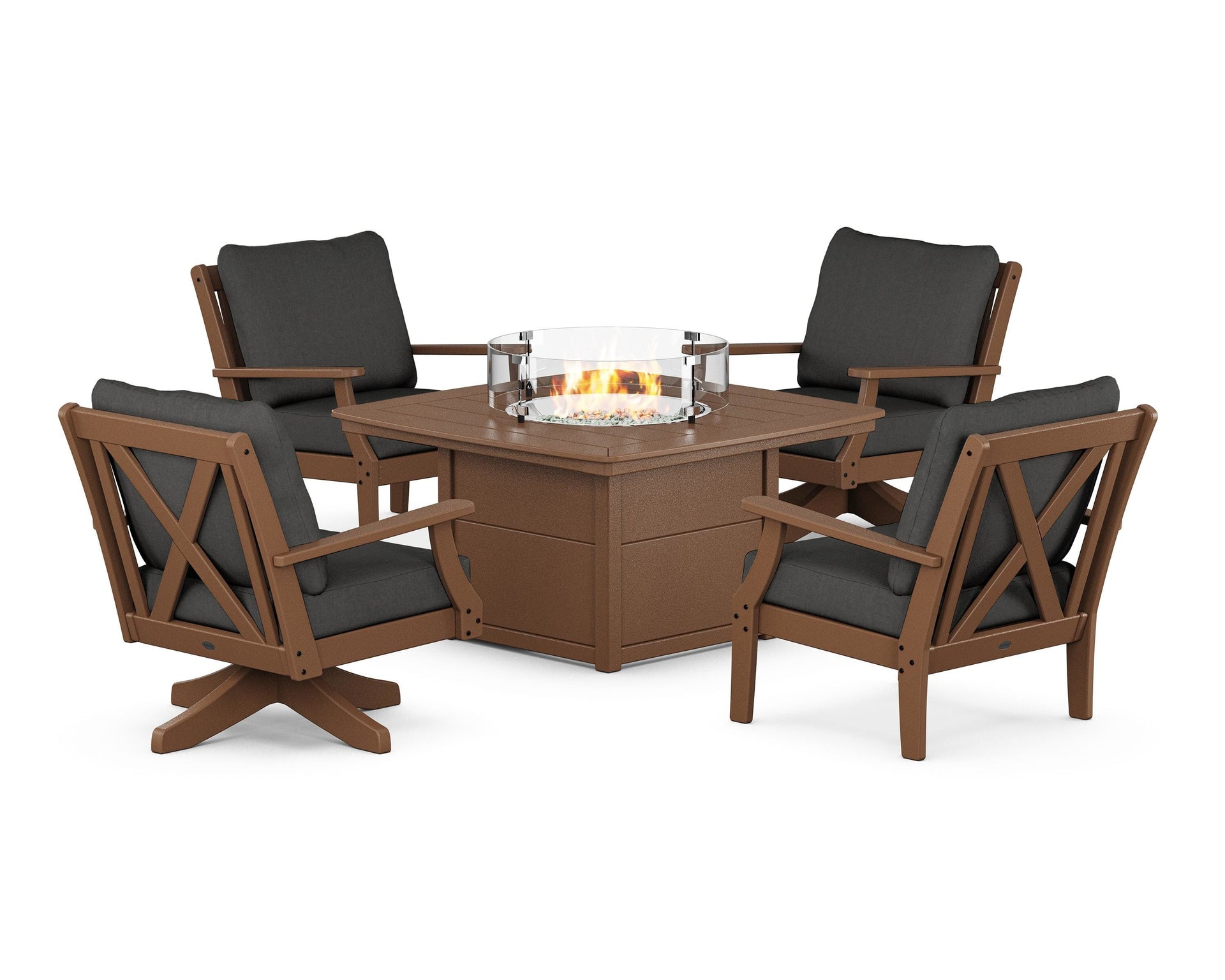 Braxton 5-Piece Deep Seating Set with Fire Table