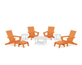Modern Studio Folding Adirondack 9-Piece Conversation Set