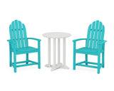 Classic Adirondack 3-Piece Round Bistro Dining Set