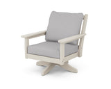 Chippendale Deep Seating Swivel Chair