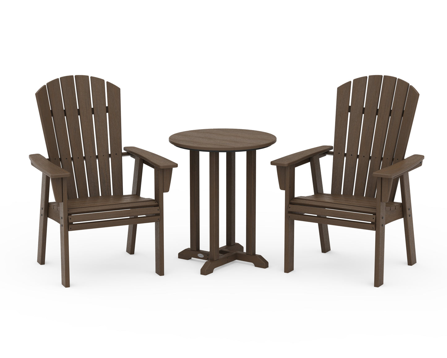 Nautical Adirondack 3-Piece Round Bistro Dining Set