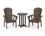 Nautical Adirondack 3-Piece Round Bistro Dining Set