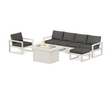 EDGE Sectional Lounge and Fire Pit Set