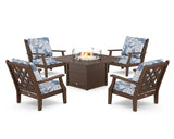 Wovendale 5-Piece Deep Seating Set with Fire Pit Table