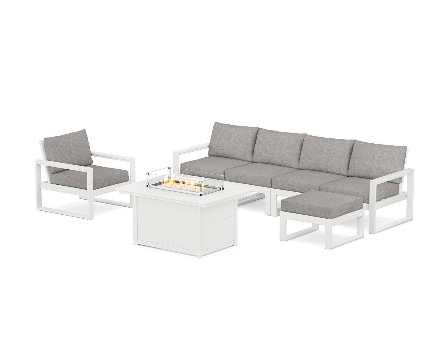 EDGE Sectional Lounge and Fire Pit Set