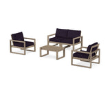 EDGE Sectional 4-Piece Deep Seating Set with Loveseat
