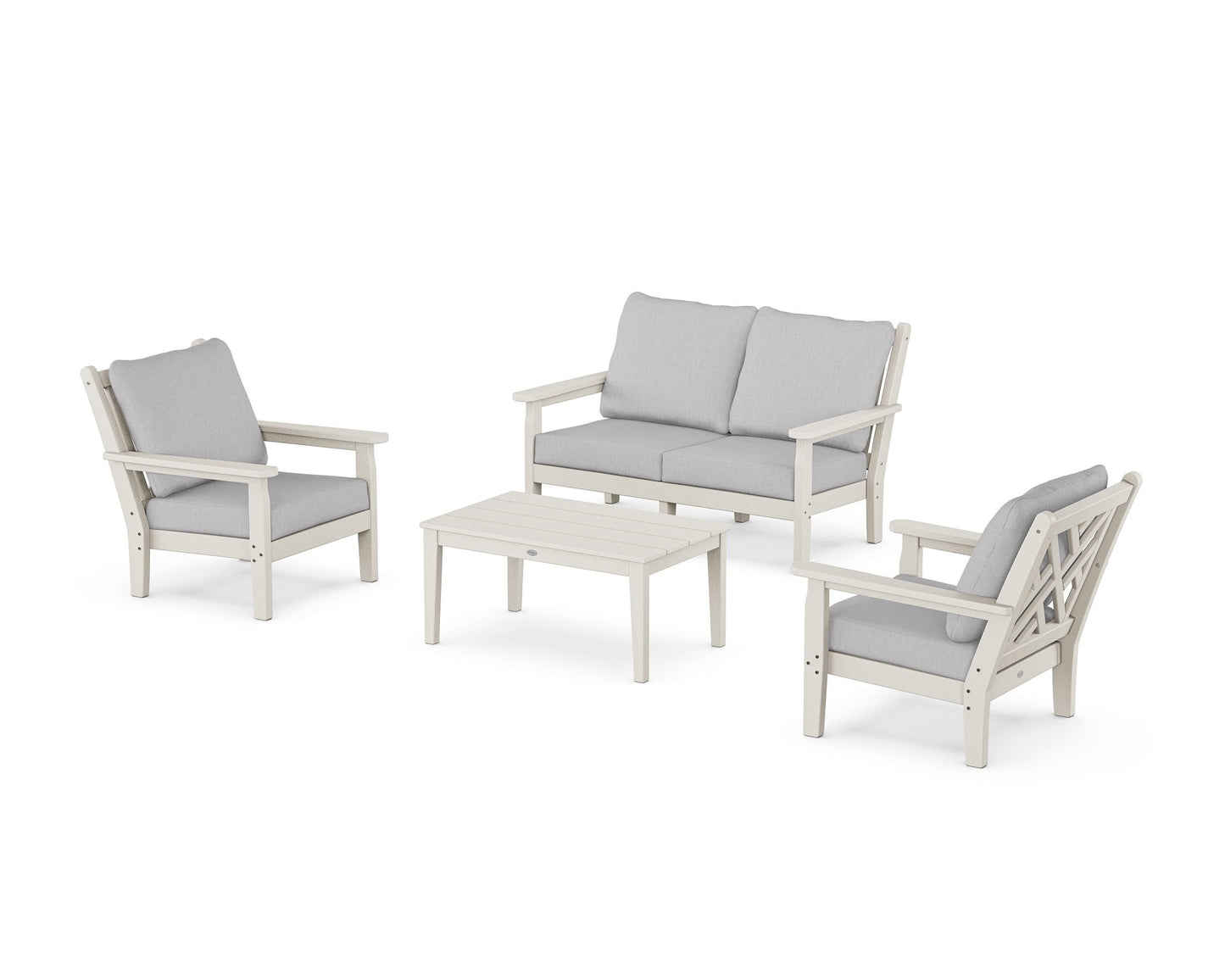 Chippendale 4-Piece Deep Seating Set with Loveseat