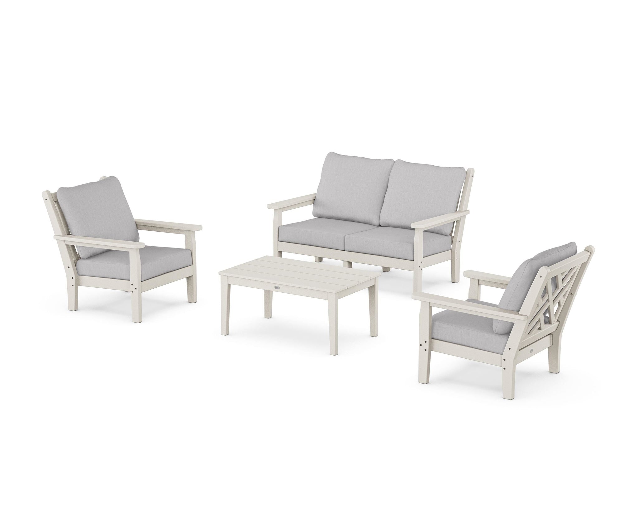 Chippendale 4-Piece Deep Seating Set with Loveseat