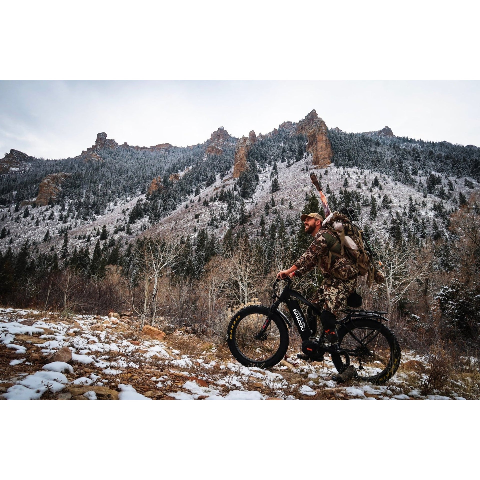 BAKCOU - Mule Fat Tire Electric Bike 48V 1000W