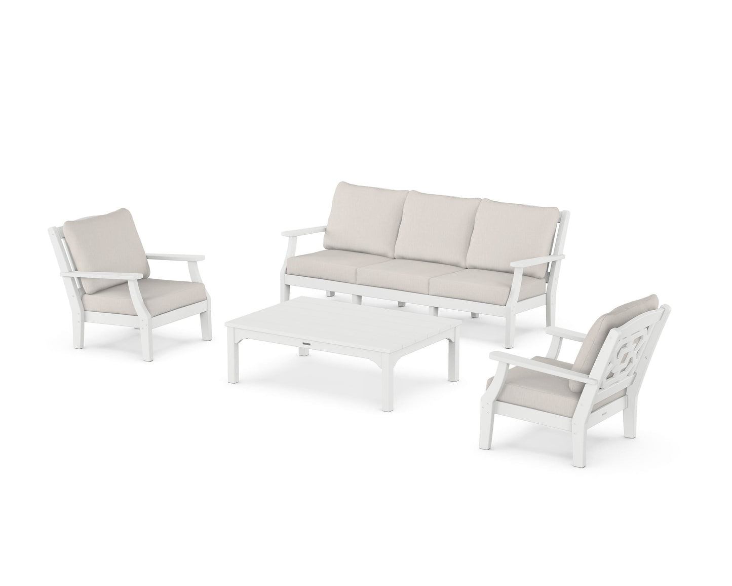 Chinoiserie 4-Piece Deep Seating Set with Sofa