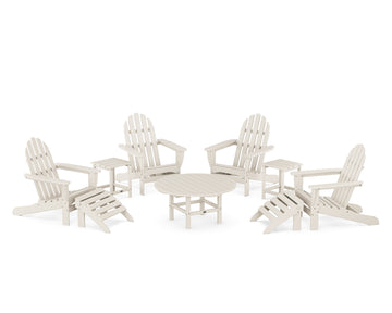 Classic Adirondack Chair 9-Piece Conversation Set