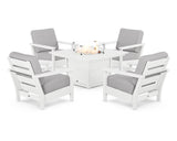 Harbour 5-Piece Conversation Set with Fire Pit Table