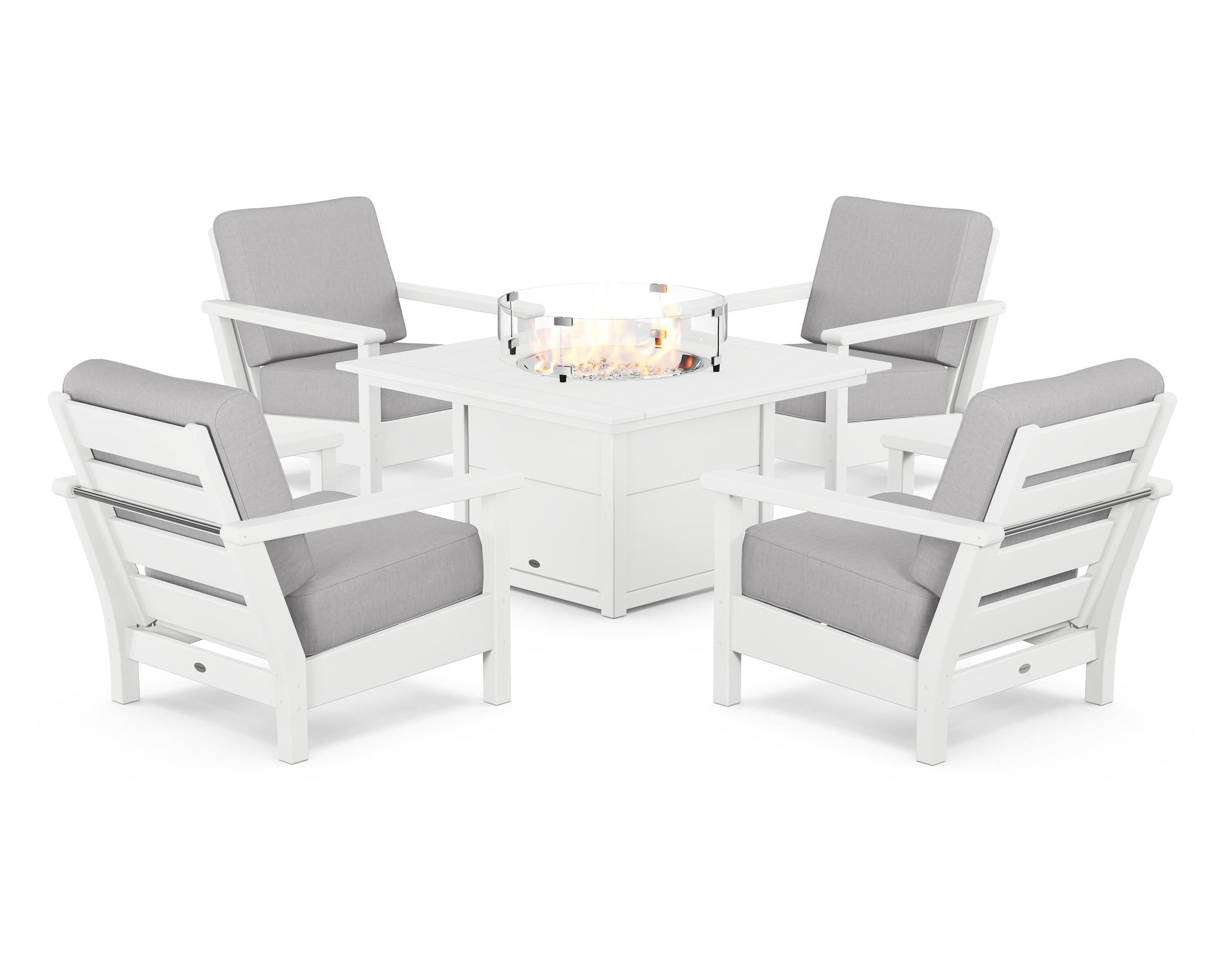 Harbour 5-Piece Conversation Set with Fire Pit Table