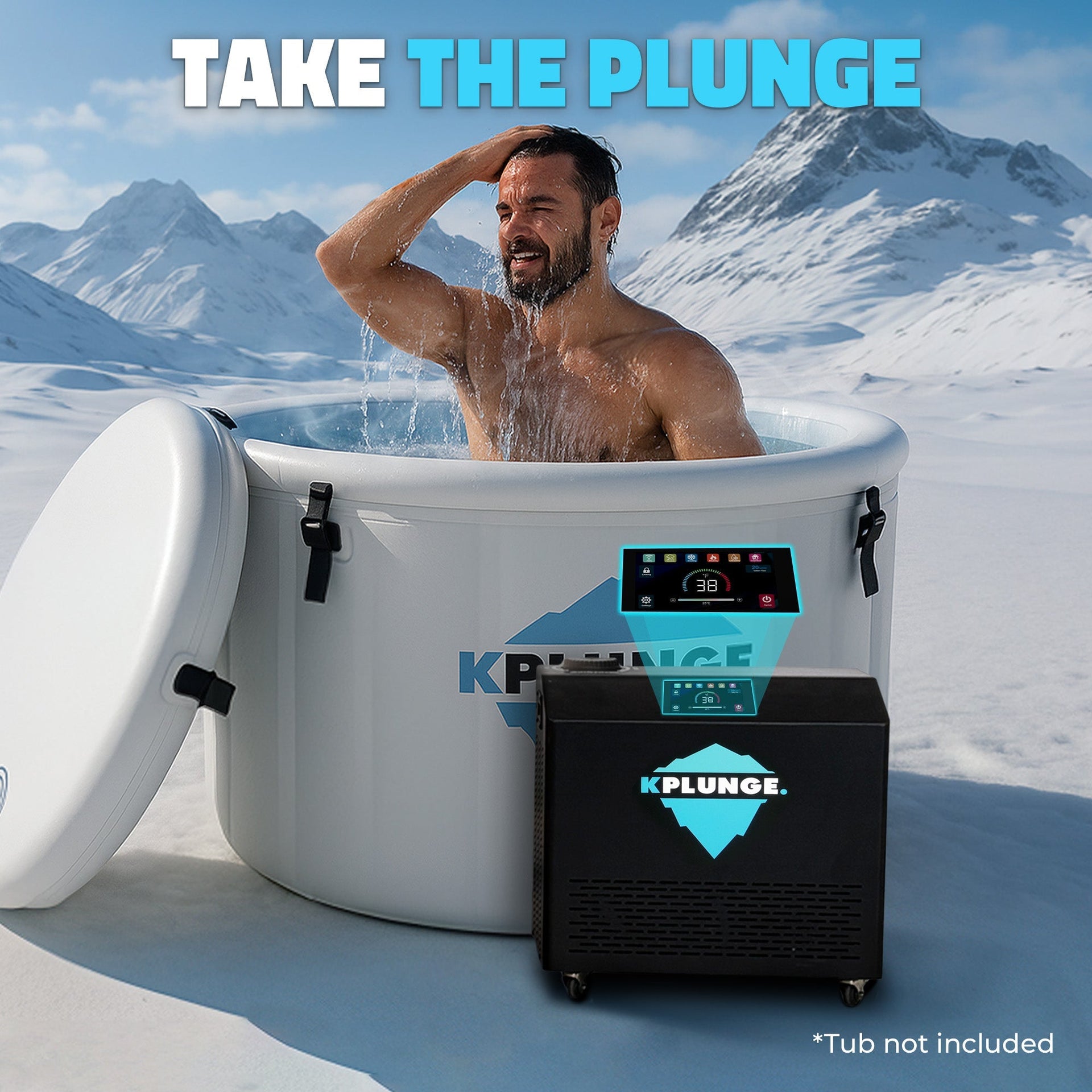 K-Plunge Gale Cold Plunge Chiller and Heater with Wi-Fi App Control New