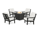 Prairie 5-Piece Deep Seating Set with Fire Pit Table