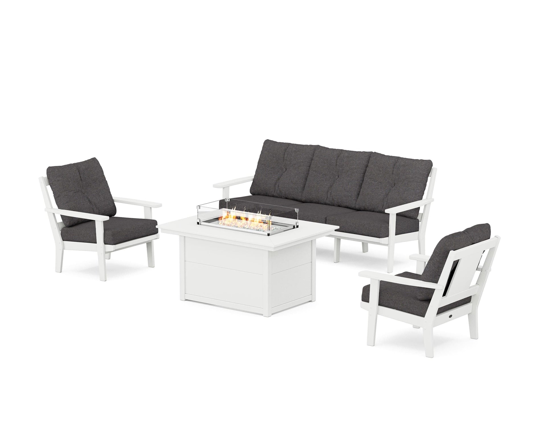 Prairie Deep Seating Fire Pit Table Set