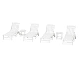 Cottage 6-Piece Chaise Set with Wheels