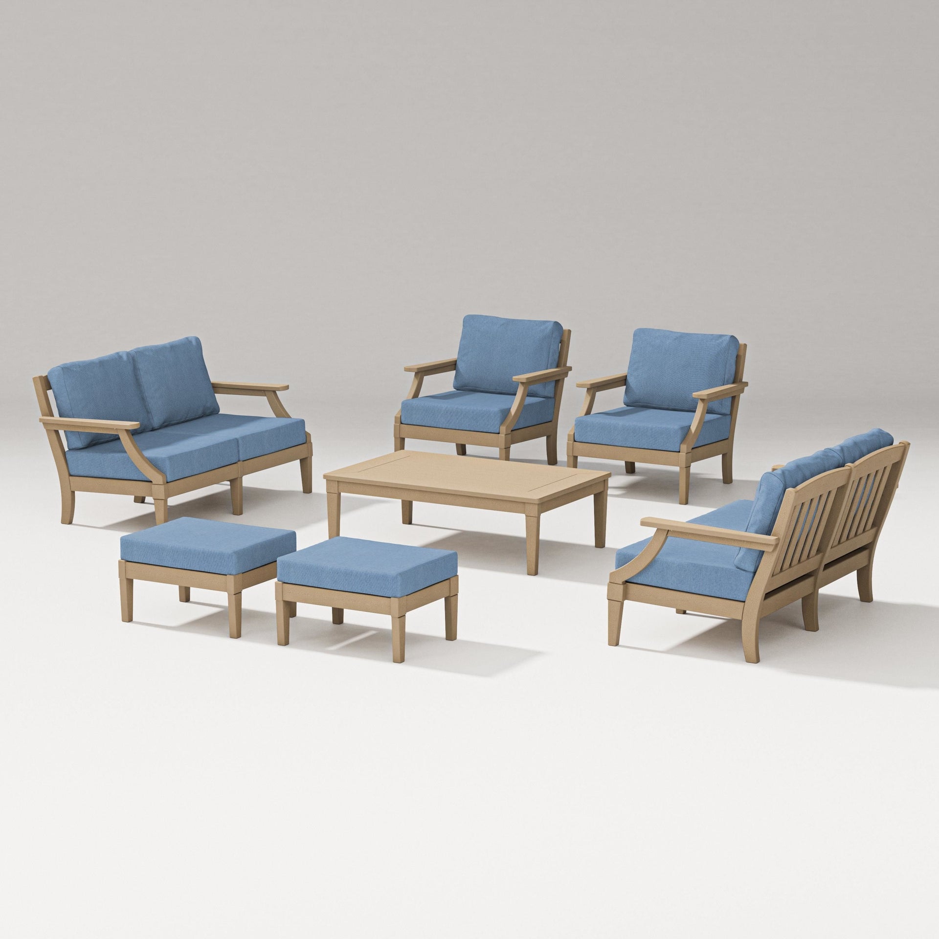 Estate 7-Piece Lounge Loveseat Set