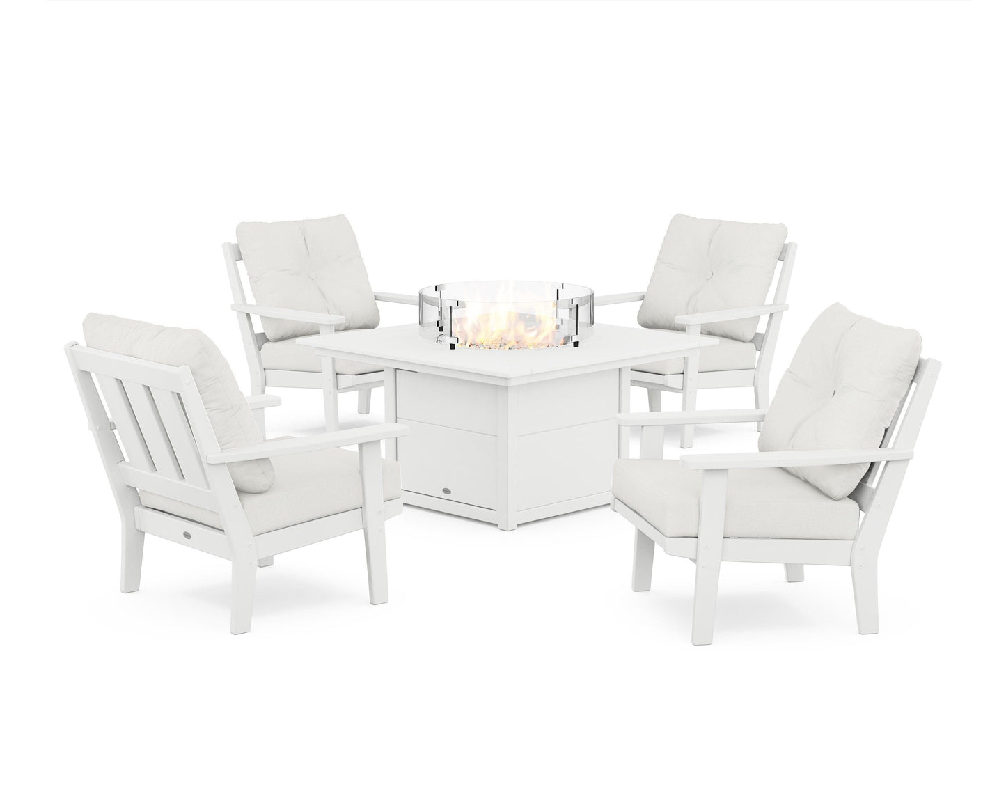 Oxford 5-Piece Deep Seating Set with Fire Pit Table