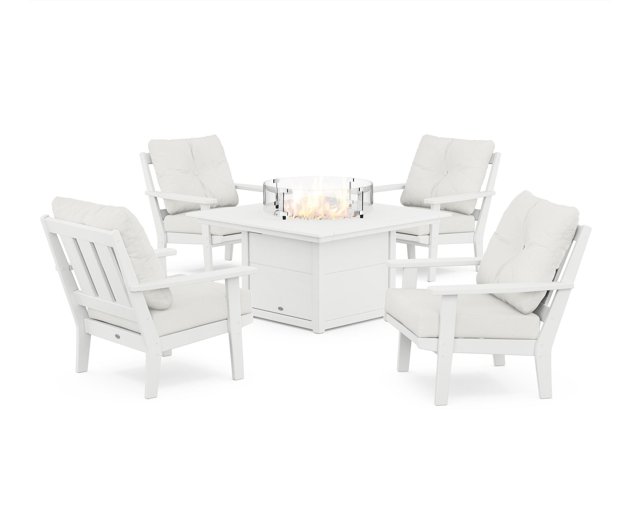 Oxford 5-Piece Deep Seating Set with Fire Pit Table