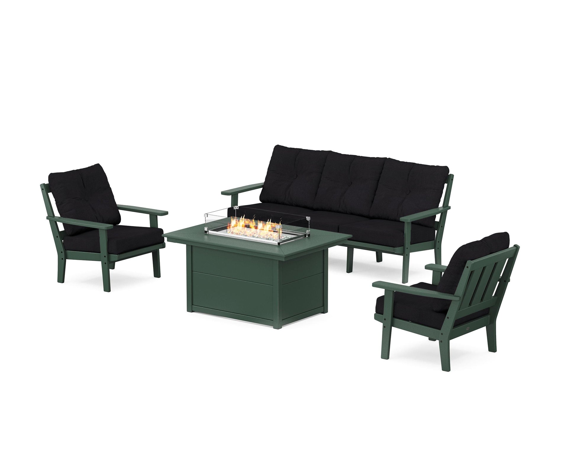 Oxford Deep Seating Fire Pit Table Set