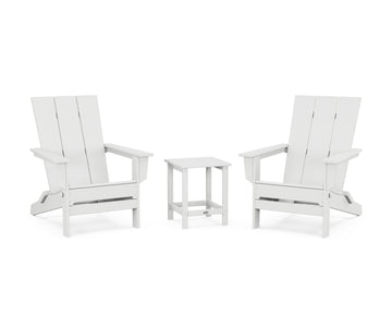 3-Piece Modern Studio Folding Adirondack Set
