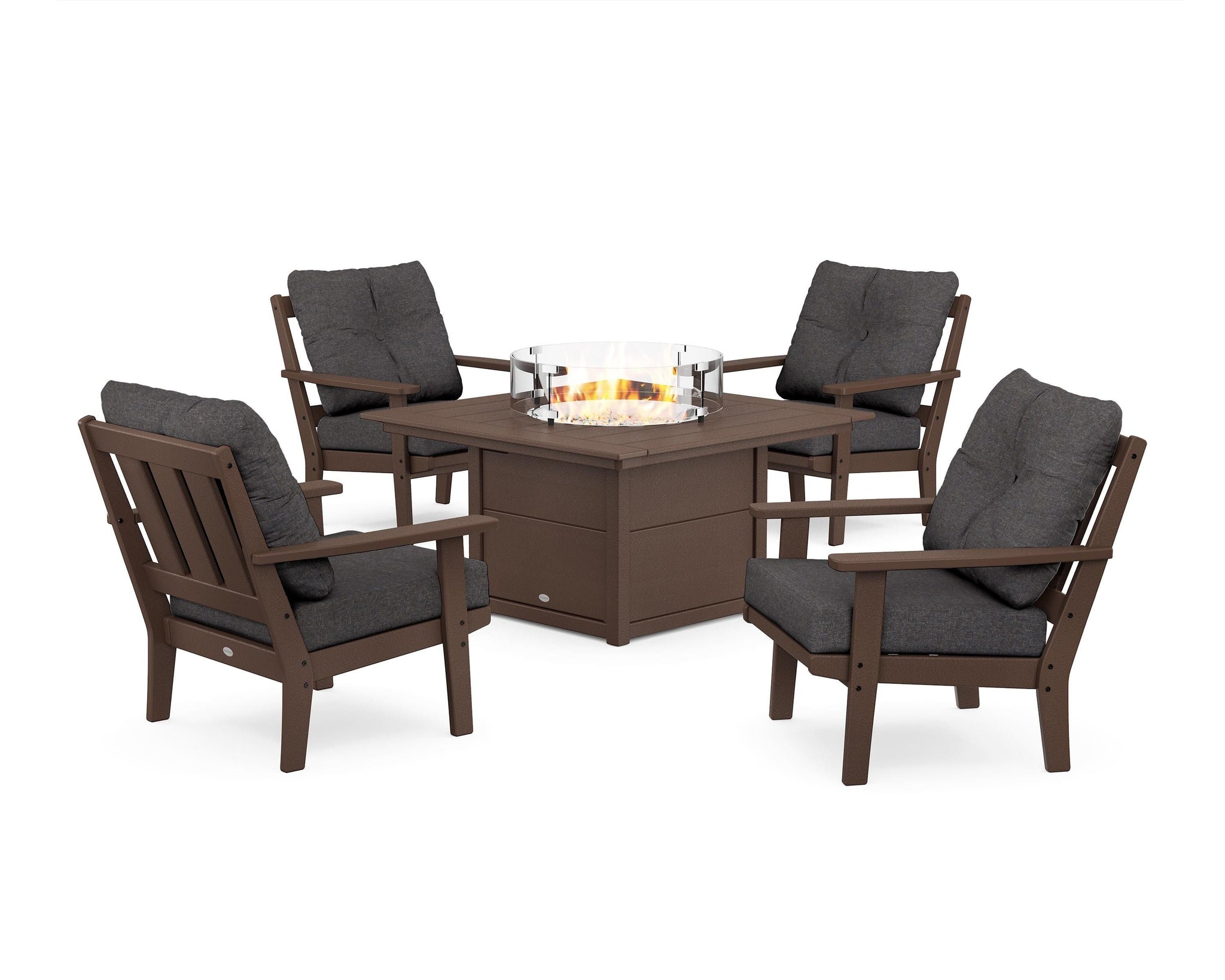 Oxford 5-Piece Deep Seating Set with Fire Pit Table