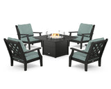 Wovendale 5-Piece Deep Seating Set with Fire Pit Table