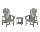 South Beach Casual Chair 3-Piece Set with 18" South Beach Side Table