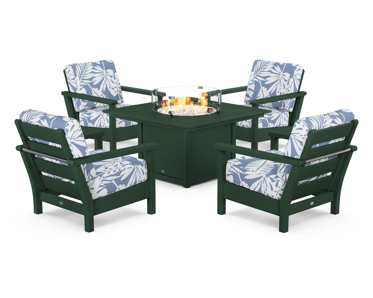 Harbour 5-Piece Conversation Set with Fire Pit Table