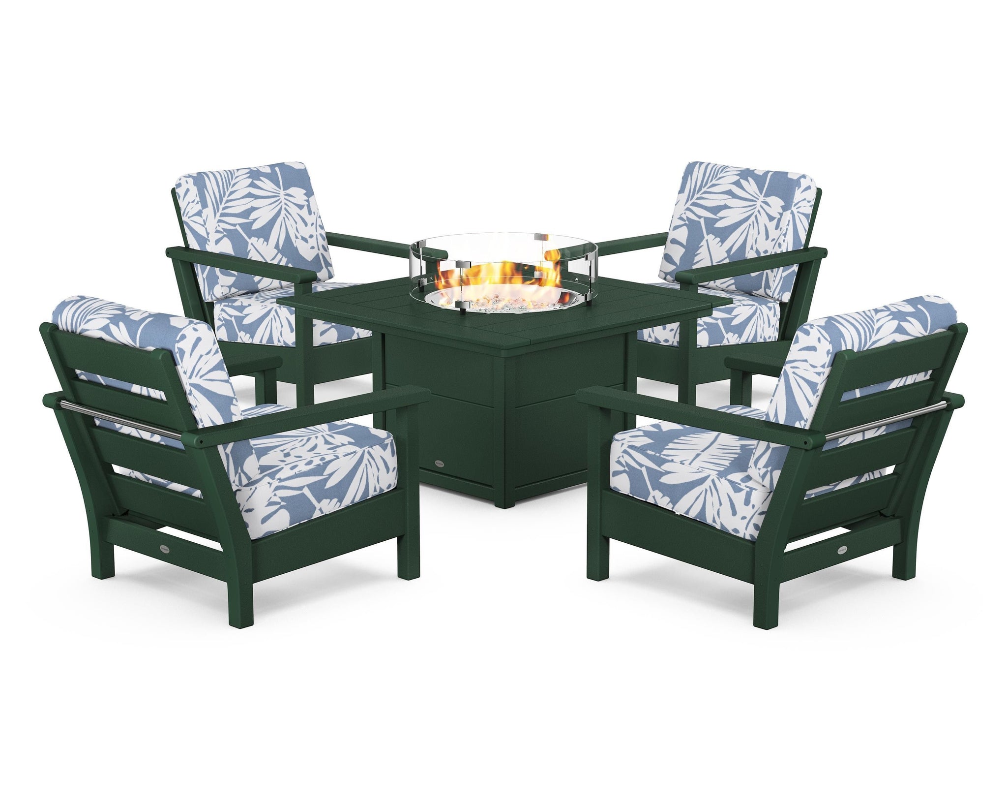Harbour 5-Piece Conversation Set with Fire Pit Table
