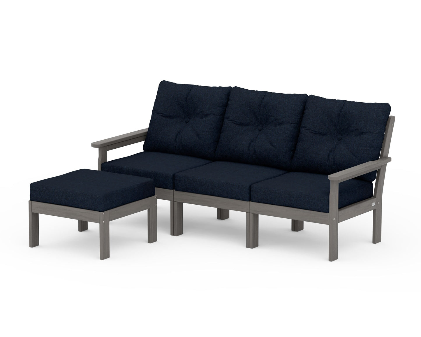 Vineyard 4-Piece Sectional with Ottoman