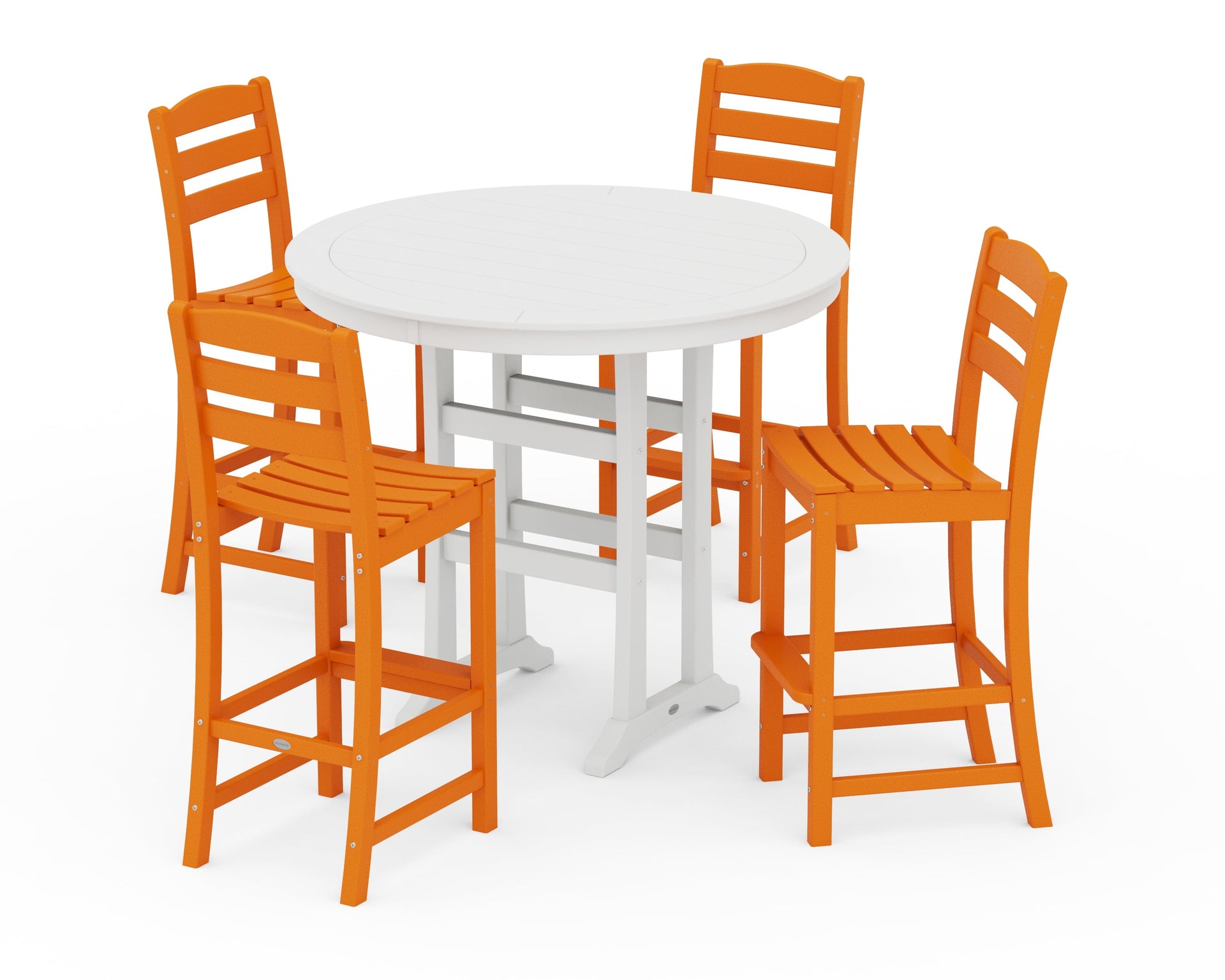 La Casa Café 5-Piece Side Chair Bar Dining Set