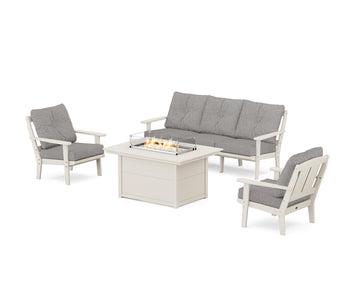 Mission Deep Seating Fire Pit Table Set