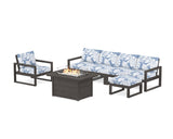 EDGE Sectional Lounge and Fire Pit Set