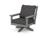 Chippendale Deep Seating Swivel Chair