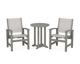 Coastal 3-Piece Round Bistro Dining Set