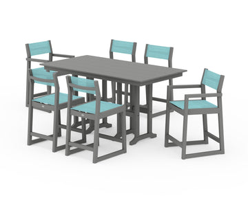 EDGE Sling 7-Piece Farmhouse Counter Set