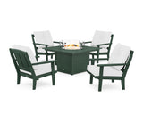 Mission 5-Piece Deep Seating Set with Fire Pit Table