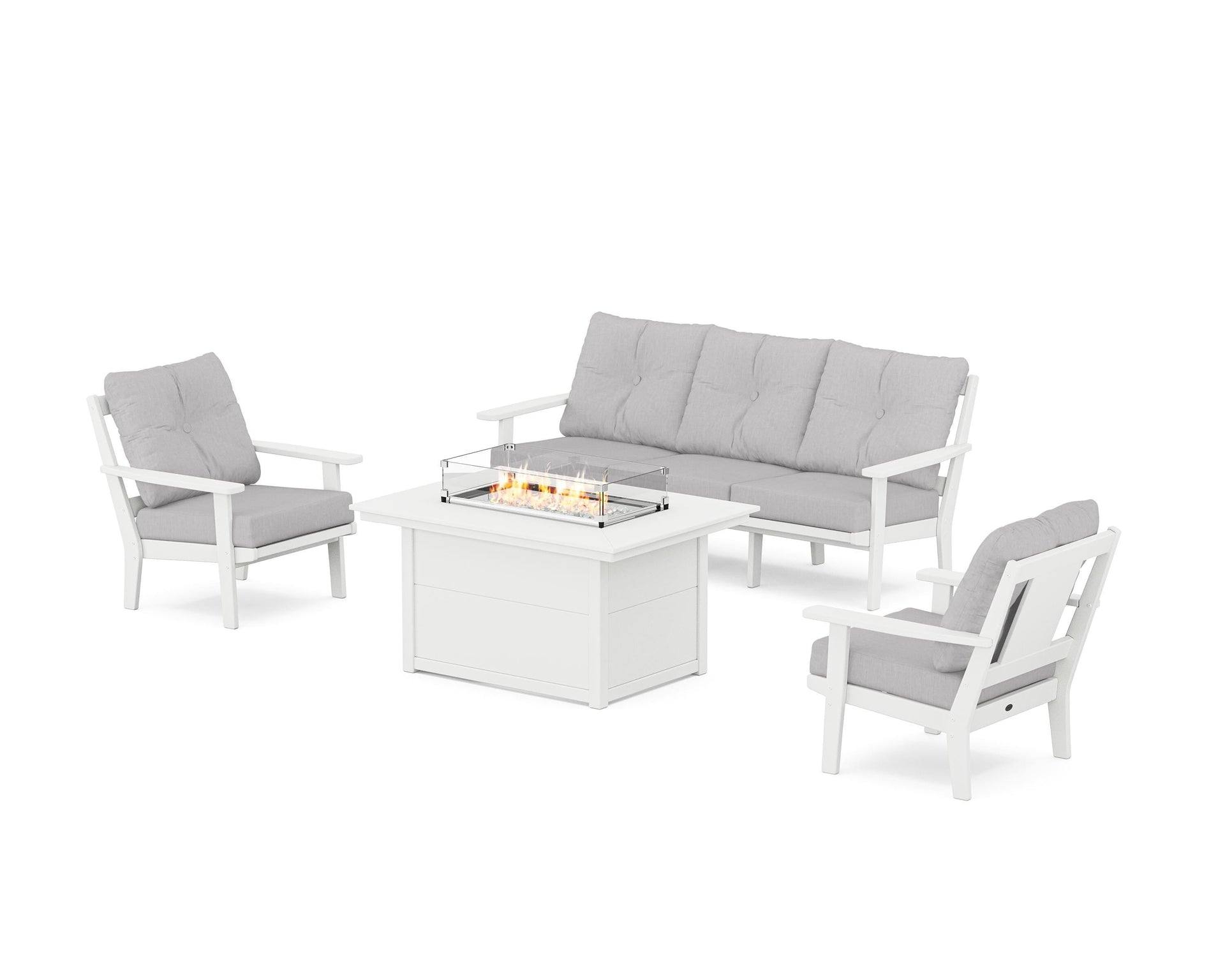 Prairie Deep Seating Fire Pit Table Set